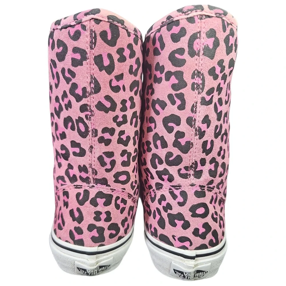 Vans‎ pink leopard slip on boots